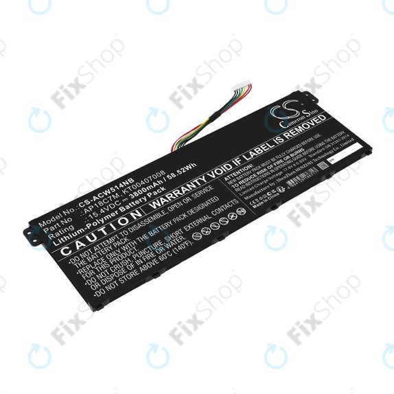 Akku batterie für Acer ConceptD 3, Spin 5, Swift 3, 5, X, Travelmate Spin P4, 3800mAh, Li-Pol, 15.4V, AP18C7M, HQ