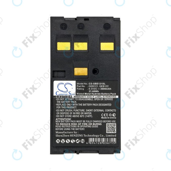 Akku batterie für Leica 400, 3600mAh, Ni-MH, 6V, GEB121, HQ