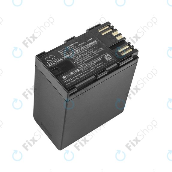 Batterie für Canon EOS S200, C300, 5200mAh, Li-Ion, 14.4V, BP-A60, HQ