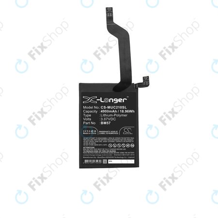 Xiaomi Redmi Note 10 Pro M2101K6G M2101K6R - Akku Batterie BM57 4900mAh HQ