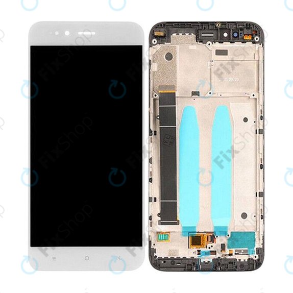 Xiaomi Mi A1 (Mi 5X) - LCD Display + Touchscreen Front Glas + Rahmen (White) TFT