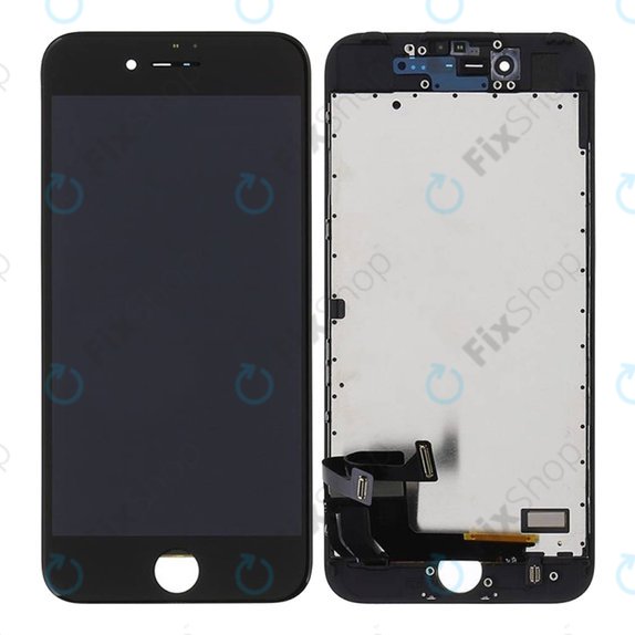 Display für iPhone 7, Black, Touchscreen-Glas mit Rahmen, Refurbished