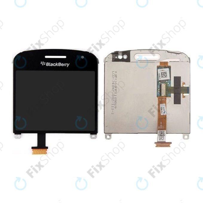 Blackberry Bold Touch 9900 - LCD Display + Touchscreen Front Glas + Rahmen Verzia 002 (Black) TFT