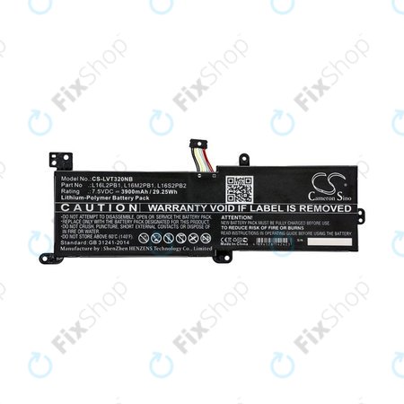 Akku batterie für Lenovo 320, 330, 520, Ideapad 320, 330, S145, 3900mAh, Li-Pol, 7.5V, L16L2PB1, HQ