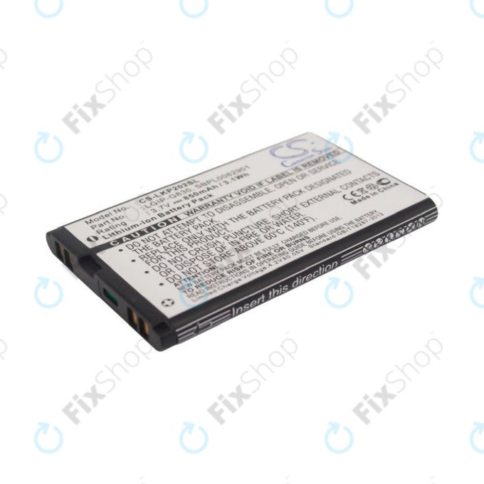 Batterie für LG KG120, 850mAh, Li-Ion, 3.7V, LGIP-G830, HQ