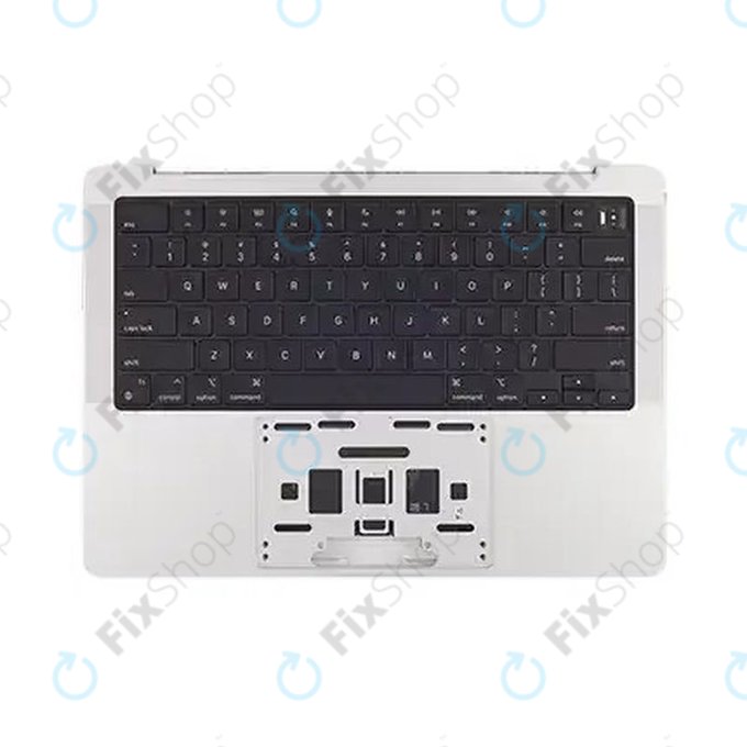 Oberer Tastaturrahmen für MacBook Pro 14", A2918 (2023), mit US-Tastatur und Akku, Silver, 661-35709, Genuine Apple