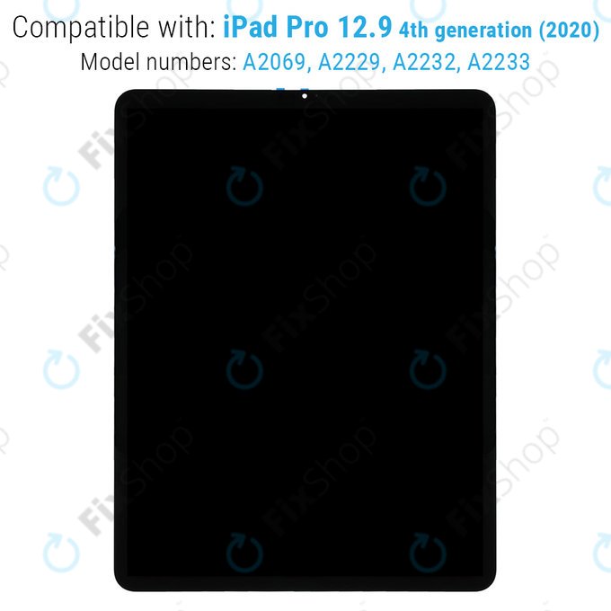 Apple iPad Pro 12.9 (4th Gen 2020) - LCD Display + Touchscreen front Glas + IC Modul Refurbished