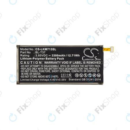 Batterie für LG L713dl, LG LG-Q710al, LG Lm-L713dl, 3300mAh, Li-Pol, 3.85V, BL-T37, HQ