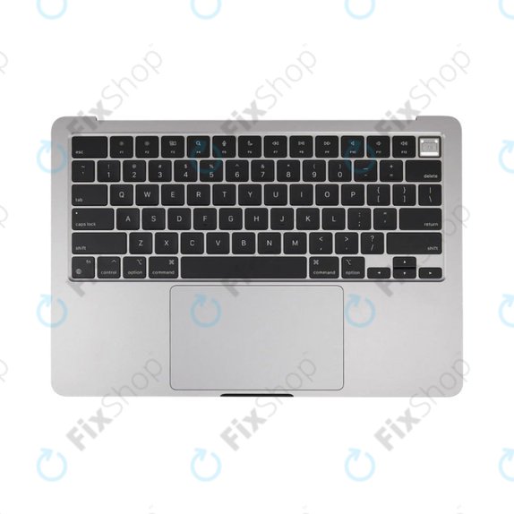 Oberer Tastaturrahmen für MacBook Air 13", A3113 (2024), mit US-Tastatur und Akku, Space Gray, 661-40227, Genuine Apple