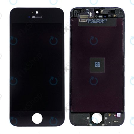 Apple iPhone 5 - LCD Display + Touchscreen Front Glas + Rahmen (Black) TFT