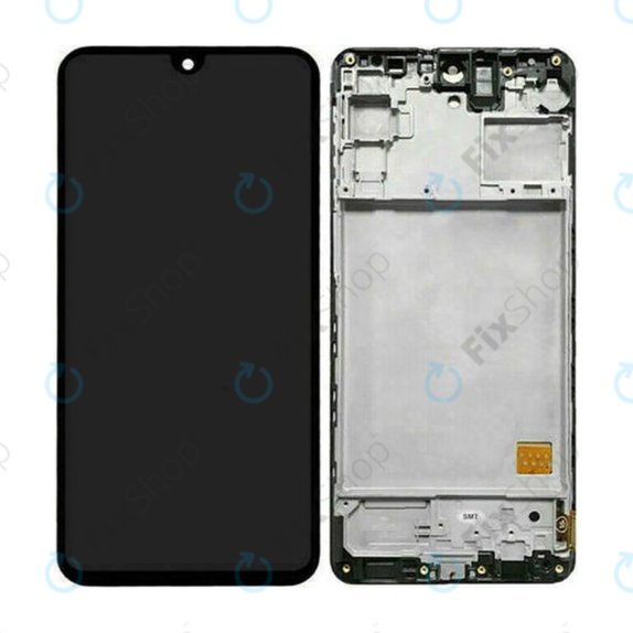 Samsung Galaxy M31s M317F - LCD Display + Touchscreen Front Glas + Rahmen (Mirage Black) OLED