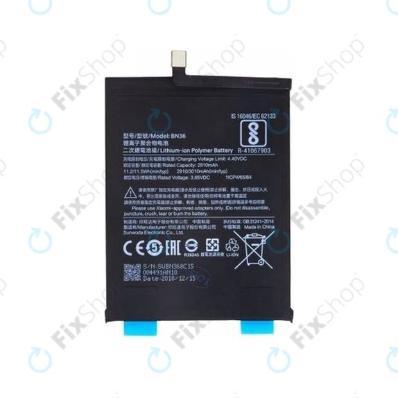 Xiaomi Mi A2 (Mi 6X) - Akku Batterie BN36 3010mAh