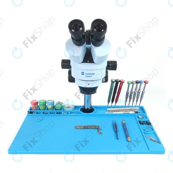 Relife RL-160B - Multifunktionale Silikonmatte + Aluminiumsockel des Mikroskops
