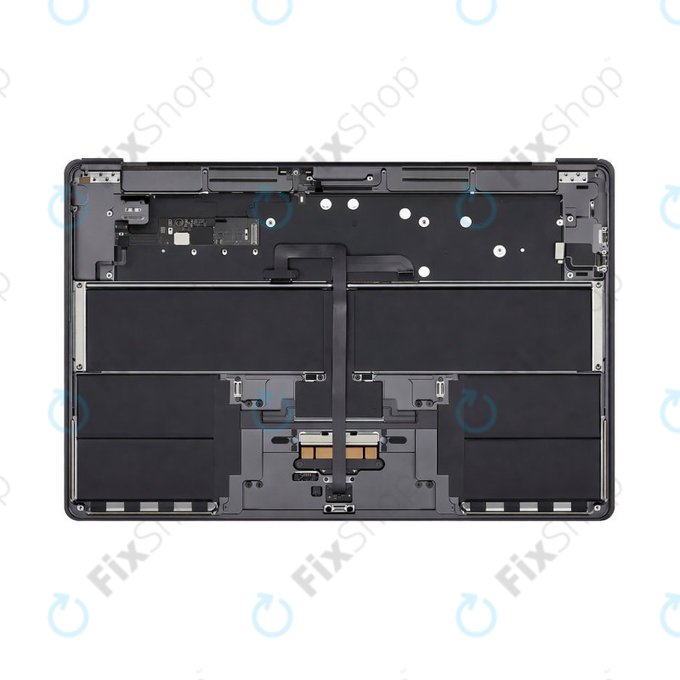 Oberer Tastaturrahmen für MacBook Air 15", A3114 (2023), mit US-Tastatur und Akku, Space Gray, 661-34895, Genuine Apple