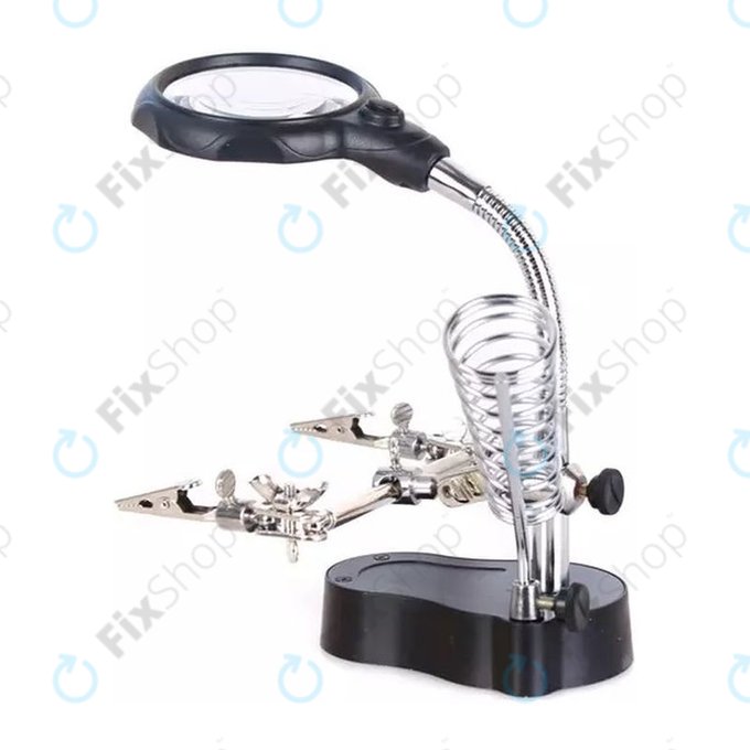 Zeno Desk D3 - Dritte Hand mit Lupe