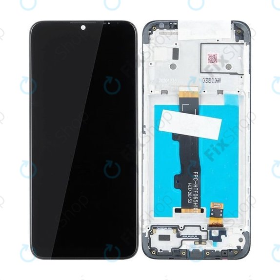 Motorola Moto E7 Power, E7i Power - LCD Display + Touchscreen Front Glas + Rahmen - 5D68C18235 Genuine Service Pack