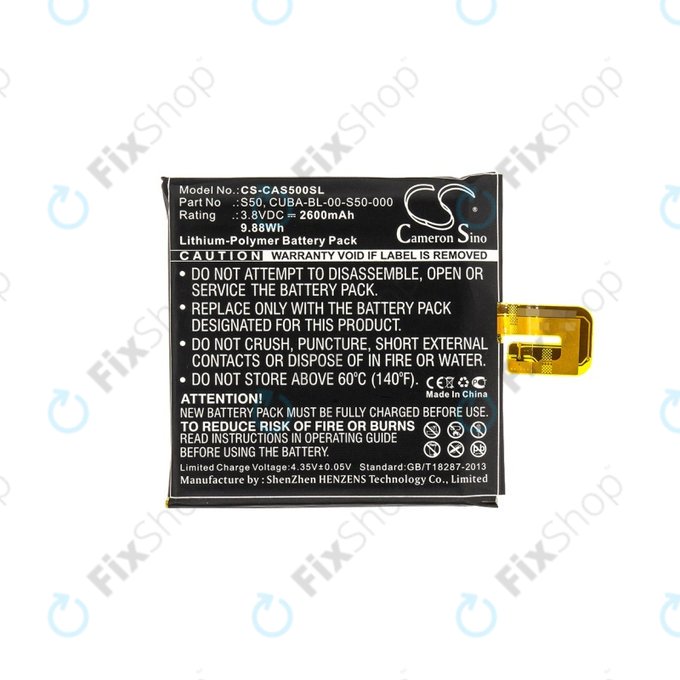 Caterpillar CAT S50 - Akku Batterie CUBA-BL-00-S50-000 2600mAh HQ