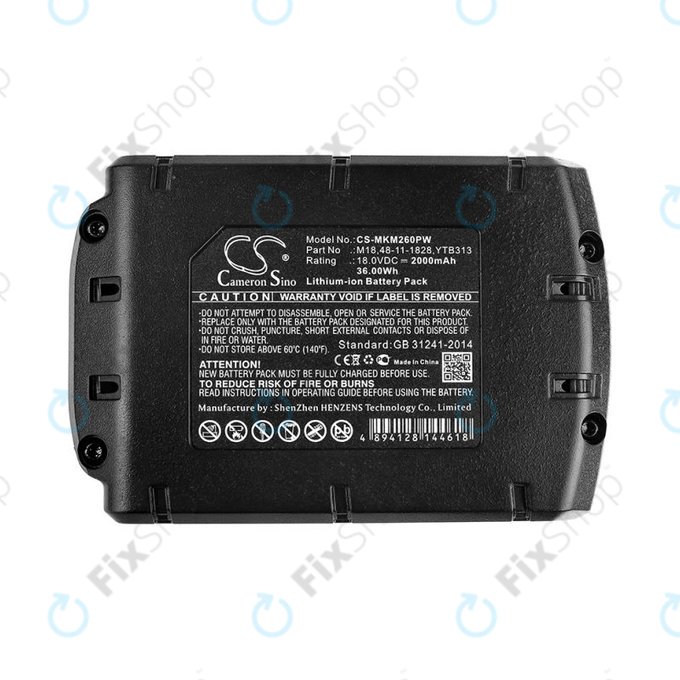 Akku batterie für Milwaukee, Atlas Copco, Berner, 2000mAh, Li-Ion, 18V, M18, HQ