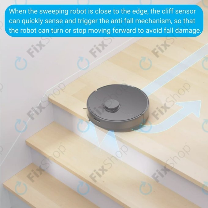 Xiaomi Roborock S7 - Sturzsensoren (Links)