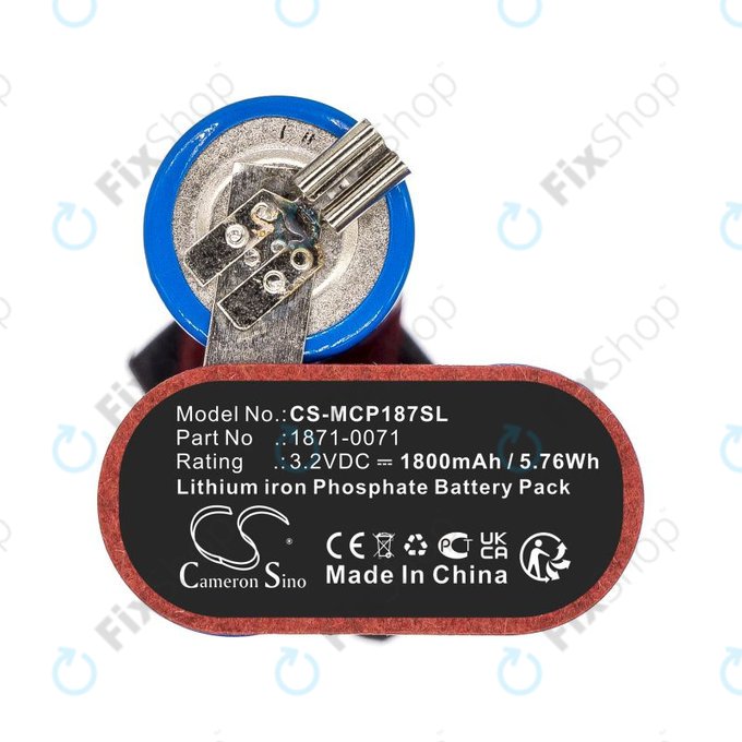 Akku batterie für Ermila Bellina, Moser Chrom Style Pro 1871, 1800mAh, LiFePO4, 3.2V, 1871-0071, HQ