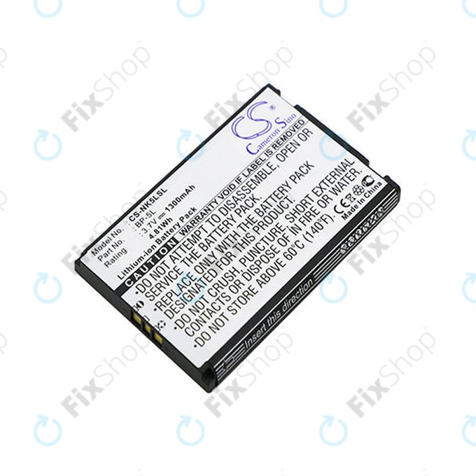 Batterie für Nokia 7710, 9500, E61, E62, N92, N800, 1300mAh, Li-Ion, 3.7V, BP-5L, HQ