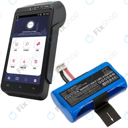 Batterie für Ingenico Apos A8, 2600mAh, Li-Ion, 7.4V, LD18650D, HQ