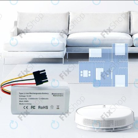 Xioami Mi Robot Vacuum Mop 2 Lite, E10 - Akku Batterie N011-4S1P Li-Ion 14.4V 2600mAh