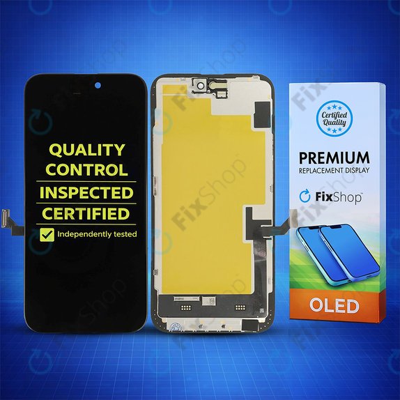Display Soft OLED für iPhone 15 Plus - Touchscreen + Rahmen, DIAGNOSTIC