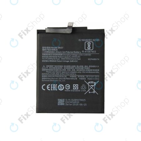 Xiaomi Redmi 6, Redmi 6A - Akku Batterie BN37 3000mAh