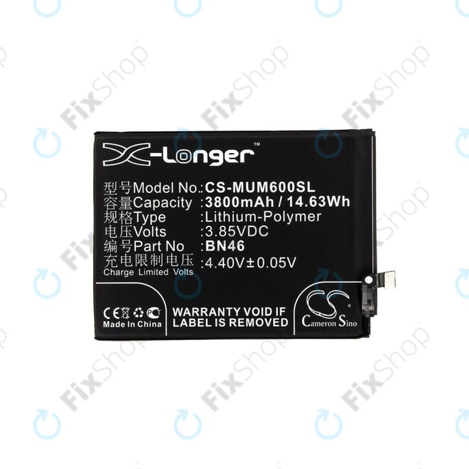 Xiaomi Redmi Note 8T, Redmi 7, Redmi 8A - Akku Batterie BN46 3800mAh HQ