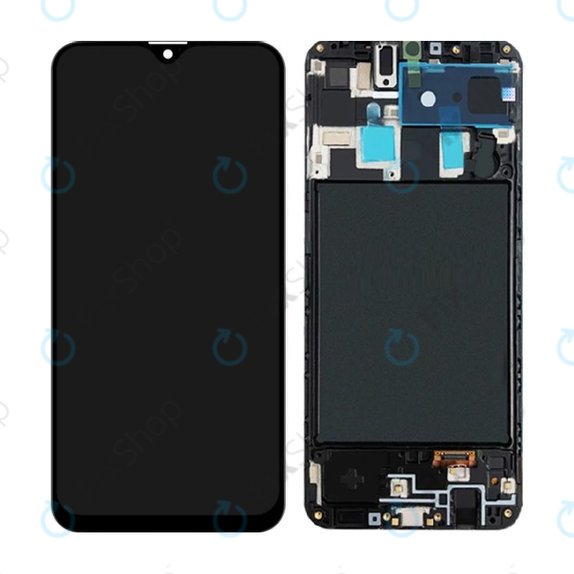 Samsung Galaxy A20 A205F - LCD Display + Touchscreen Front Glas + Rahmen TFT