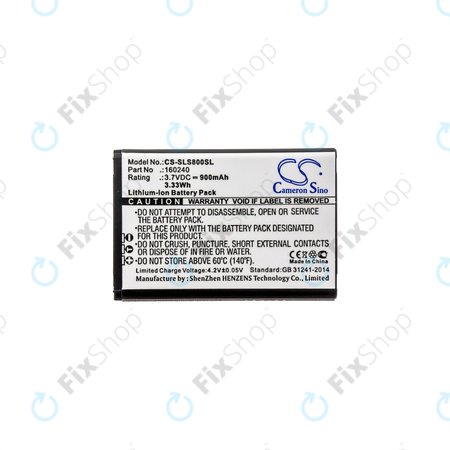 Batterie für Steelseries 61298rx, Siberia 840, 900mAh, Li-Ion, 3.7V, 160240, HQ