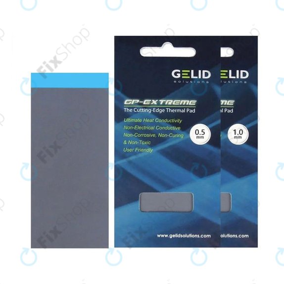 Wärmeleitpad GELID GP-Extreme, 12 W/mK, 80 × 40 × 0.5mm