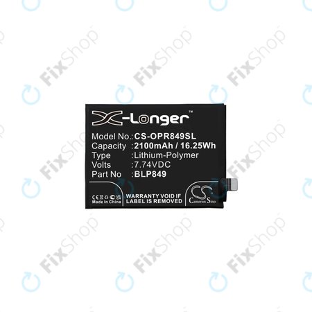 Realme GT 5G RMX2202, GT Neo RMX3031 - Akku Batterie BLP849 2100mAh HQ