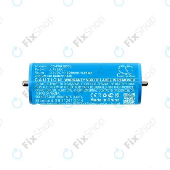 Akku batterie für Braun Silk-épil 5, Silk-épil 7, Silk-épil 9, 1900mAh, Li-Ion, 3.6V, UR18500L, HQ