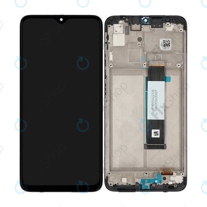 Xiaomi Redmi 9T - LCD Display + Touchscreen Front Glas + Rahmen (Carbon Gray) - 560001J19S00 Genuine Service Pack
