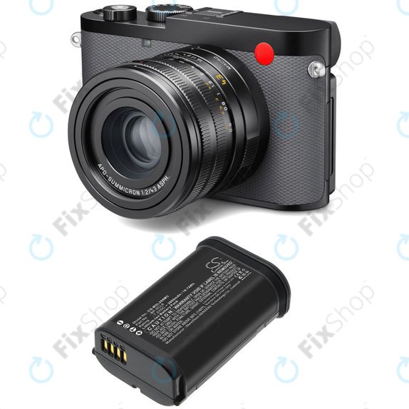 Batterie für Leica Q2, Q3, SL2, SL2s, 2600mAh, Li-Ion, 7.2V, BP-SCL6, HQ