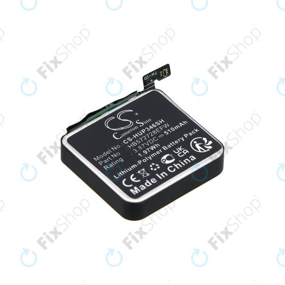 Batterie für Huawei Watch GT3 Pro 46mm, 510mAh, Li-Pol, 3.87V, HB572728EFW, HQ