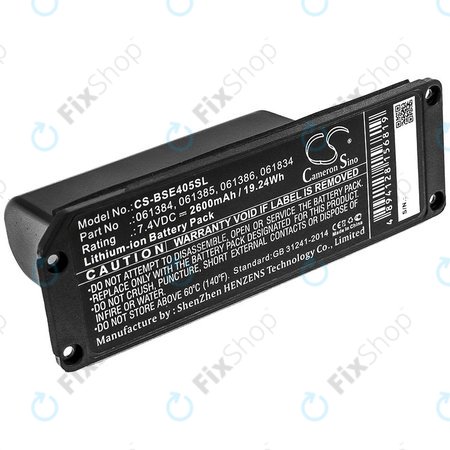 Batterie für Bose 413295, SoundLink Mini, 2600mAh, Li-ion, 7.4V, 061384, HQ