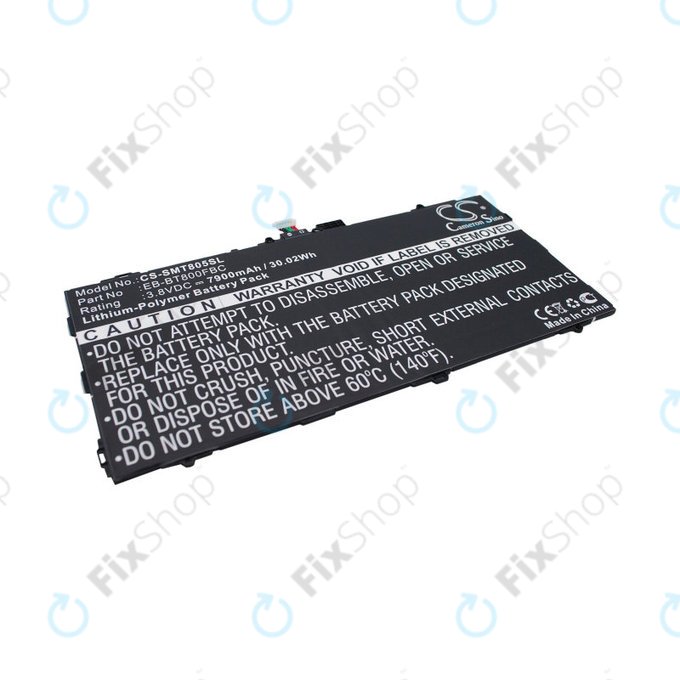 Batterie für Samsung Galaxy Tab S 10.5, 7900mAh, Li-Pol, 3.8V, EB-BT800FBC, HQ