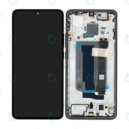 Xiaomi Poco X7 Pro 2412DPC0AG - LCD Display + Touchscreen Front Glas + Rahmen (Black) - 56000300O1000 Genuine Service Pack