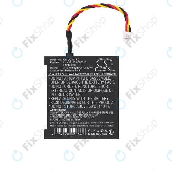 Akku batterie für Logitech G930, 600mAh, Li-Ion, 3.7V, L-LY11, HQ
