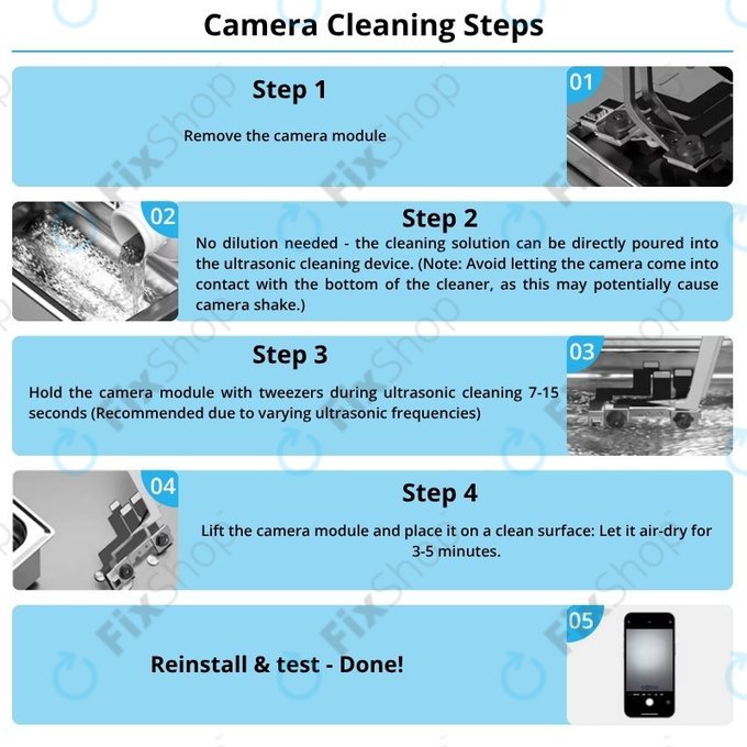 Black spot camera liquid cleaner iS900, 1000ml, FixPremium