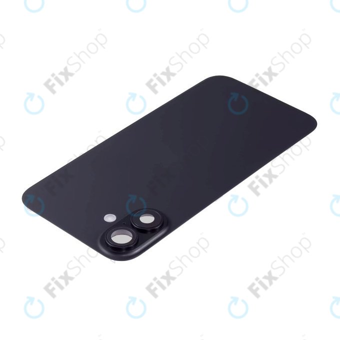 Apple iPhone 16 - Rückgehäuseglas + Kameraglas + Metallplatte + Magsafe-Magnet (Black)