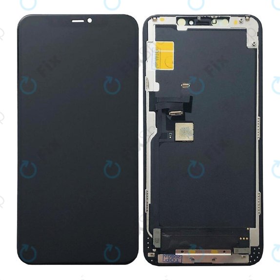 Display Soft OLED für iPhone 11 Pro Max, Touchscreen-Glas mit Rahmen, FixPremium