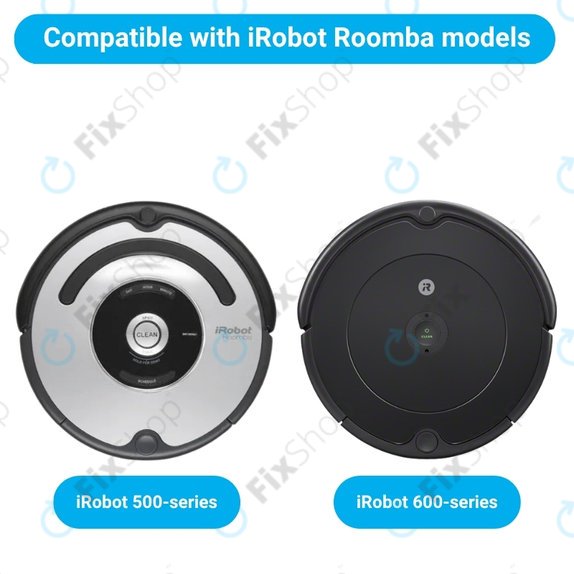 Ersatzteilset für iRobot Roomba 500, 600-series (2 Paare Hauptbürsten, 4x Filter, 4x Seitenbürste)
