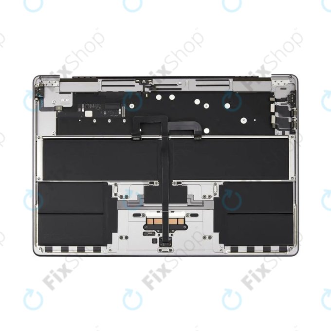Oberer Tastaturrahmen für MacBook Air 15", A3114 (2024), mit US-Tastatur und Akku, Space Gray, 661-40266, Genuine Apple