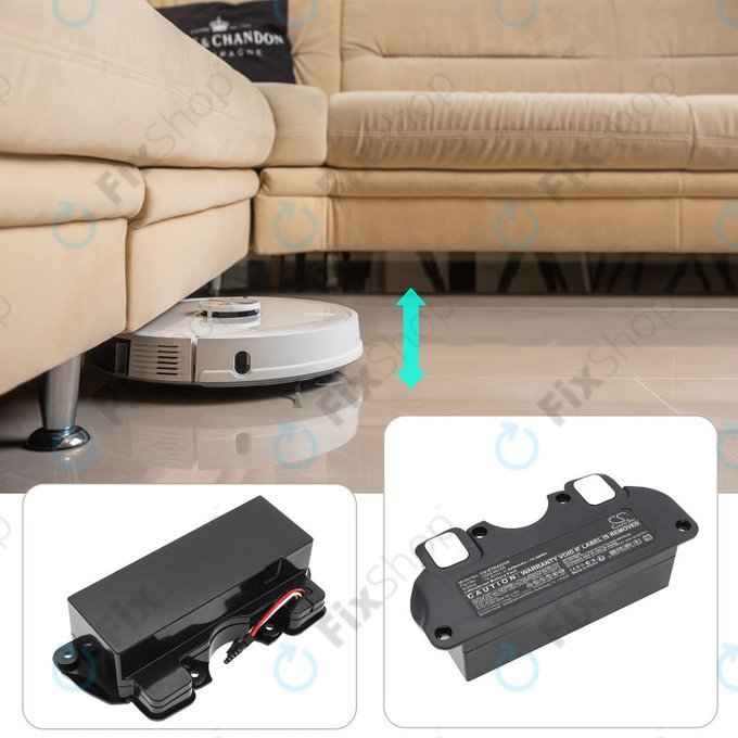 Akku batterie für ETA 4228 Navaggio Profi, 5200mAh, Li-Ion, 14.4V, 4228 00100, HQ