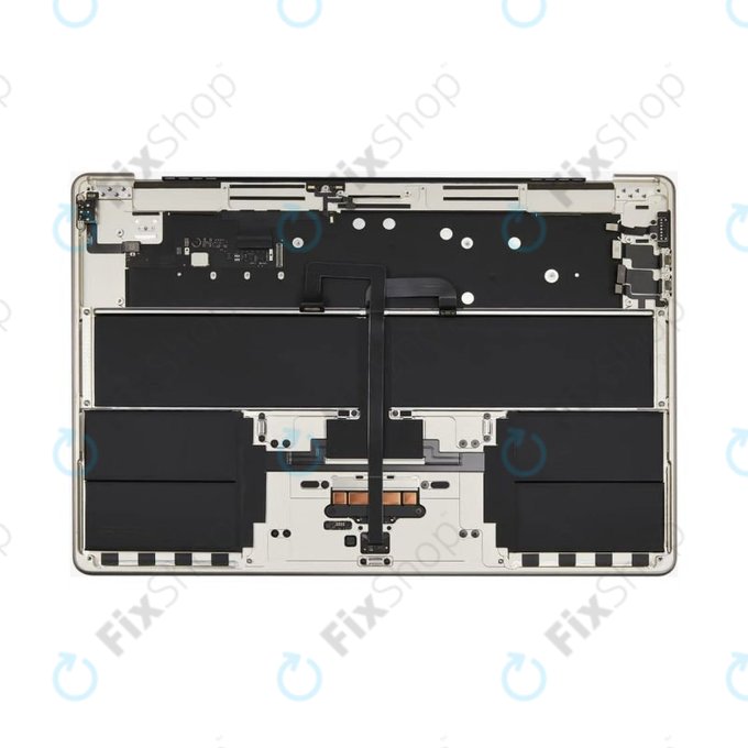 Oberer Tastaturrahmen für MacBook Air 15", A3114 (2024), mit US-Tastatur und Akku, Starlight, 661-40268, Genuine Apple