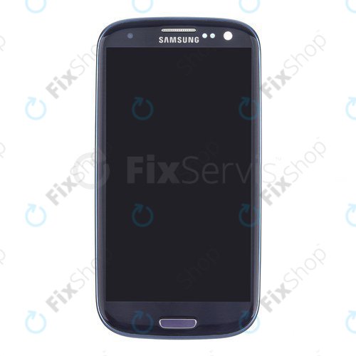 Samsung Galaxy S3 i9300 - LCD Display + Touchscreen Front Glas + Rahmen (Pebble Blue) OLED